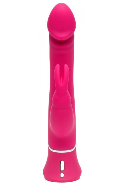 Розовый вибратор-кролик Realistic Dual Density Rechargeable Rabbit Vibrator - 25,5 см. Розовый вибратор-кролик Realistic Dual Density Rechargeable Rabbit Vibrator - 25,5 см.