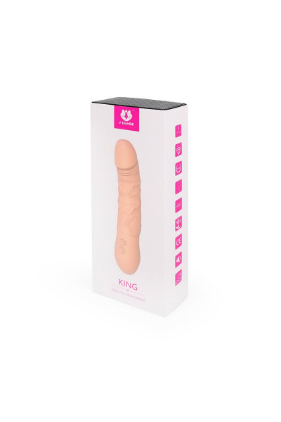 Фиолетовый вибратор-ротатор KING - 22,6 см. Фиолетовый вибратор-ротатор KING - 22,6 см.