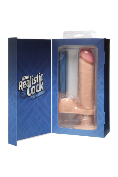 Вибромассажер-реалистик на присоске The Realistic Cock ULTRASKYN Vibrating 8”- 23,5 см. Вибромассажер-реалистик на присоске The Realistic Cock ULTRASKYN Vibrating 8”- 23,5 см.