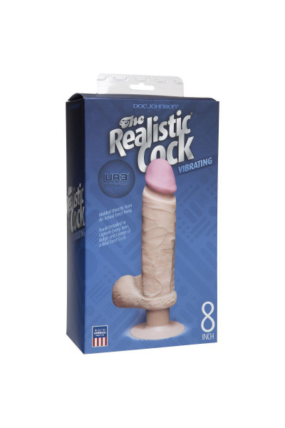 Вибромассажер-реалистик на присоске The Realistic Cock ULTRASKYN Vibrating 8”- 23,5 см. Вибромассажер-реалистик на присоске The Realistic Cock ULTRASKYN Vibrating 8”- 23,5 см.