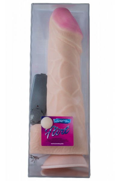 Гигантский вибратор-реалистик с присоской - 26 см. Гигантский вибратор-реалистик с присоской - 26 см.