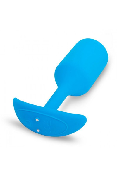 Голубая вибропробка для ношения B-vibe Snug Plug 3 - 12,4 см. Голубая вибропробка для ношения B-vibe Snug Plug 3 - 12,4 см.