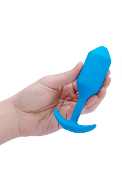 Голубая вибропробка для ношения B-vibe Snug Plug 3 - 12,4 см. Голубая вибропробка для ношения B-vibe Snug Plug 3 - 12,4 см.