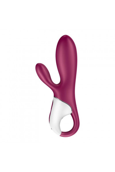 Малиновый вибратор-кролик Hot Bunny с функцией нагрева - 17,5 см. Малиновый вибратор-кролик Hot Bunny с функцией нагрева - 17,5 см.