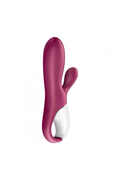 Малиновый вибратор-кролик Hot Bunny с функцией нагрева - 17,5 см. Малиновый вибратор-кролик Hot Bunny с функцией нагрева - 17,5 см.