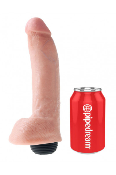 Телесный фаллоимитатор с эффектом семяизвержения Squirting Cock with Balls - 22,9 см. Телесный фаллоимитатор с эффектом семяизвержения Squirting Cock with Balls - 22,9 см.