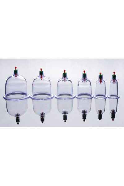 Набор помп для стимуляции Sukshen 6 Piece Cupping Set with Acu-Points Набор помп для стимуляции Sukshen 6 Piece Cupping Set with Acu-Points