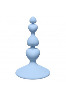 Голубая анальная пробка Sweetheart Plug Blue - 10 см.