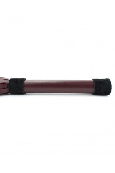 Бордовая плеть Maroon Leather Whip с гладкой ручкой - 45 см. Бордовая плеть Maroon Leather Whip с гладкой ручкой - 45 см.