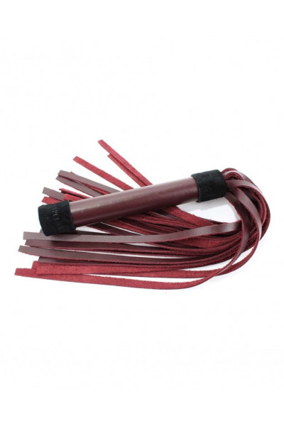 Бордовая плеть Maroon Leather Whip с гладкой ручкой - 45 см. Бордовая плеть Maroon Leather Whip с гладкой ручкой - 45 см.