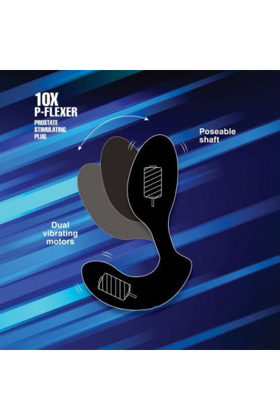 Черный стимулятор простаты 10X P-Flexer Prostate Stimulating Anal Butt Plug - 13,7 см. Черный стимулятор простаты 10X P-Flexer Prostate Stimulating Anal Butt Plug - 13,7 см.