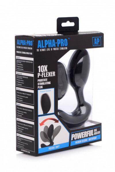 Черный стимулятор простаты 10X P-Flexer Prostate Stimulating Anal Butt Plug - 13,7 см. Черный стимулятор простаты 10X P-Flexer Prostate Stimulating Anal Butt Plug - 13,7 см.