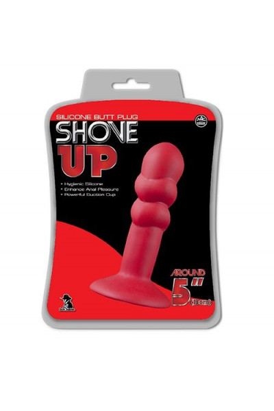 Красная анальная пробка SHOVE UP 5INCH SILICONE BUTT PLUG RED - 12,7 см. Красная анальная пробка SHOVE UP 5INCH SILICONE BUTT PLUG RED - 12,7 см.