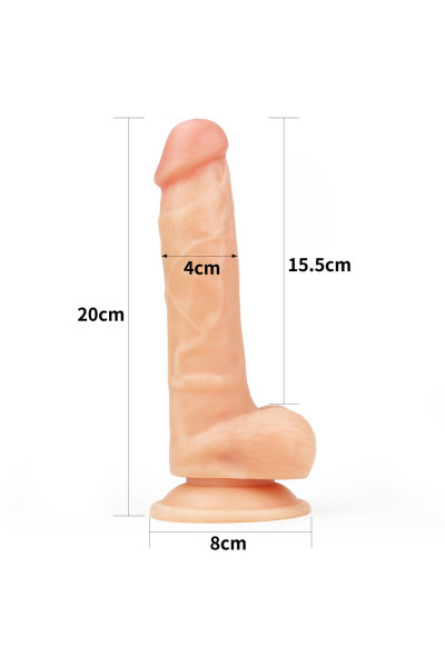 Телесный фаллоимитатор 8 The Ultra Soft Dude - 20 см. Телесный фаллоимитатор 8 The Ultra Soft Dude - 20 см.