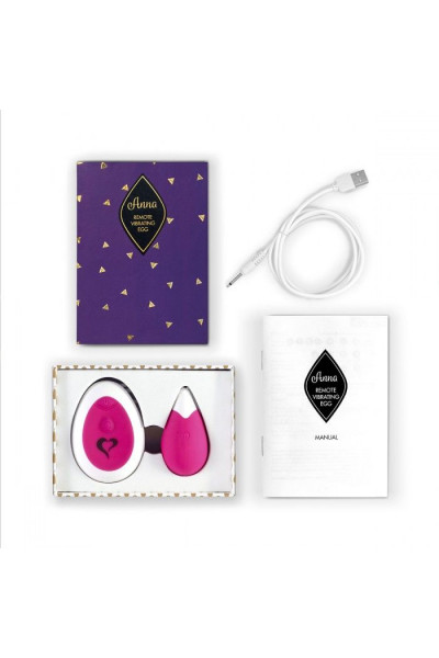 Розовое виброяйцо на радиоуправлении Anna Vibrating Egg Remote Розовое виброяйцо на радиоуправлении Anna Vibrating Egg Remote