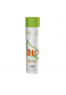 Массажное масло BIO Massage oil cayenne pepper с кайенским перцем - 100 мл.