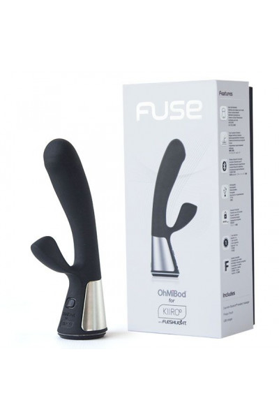 Чёрный интерактивный вибратор Kiiroo Ohmibod Fuse - 18 см. Чёрный интерактивный вибратор Kiiroo Ohmibod Fuse - 18 см.