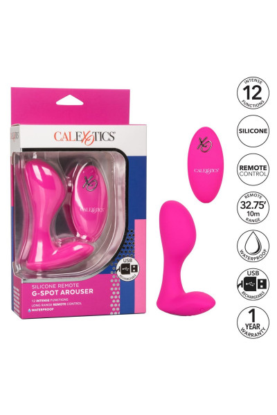 Розовый массажер G-точки Remote G Spot Arouser - 10,75 см. Розовый массажер G-точки Remote G Spot Arouser - 10,75 см.