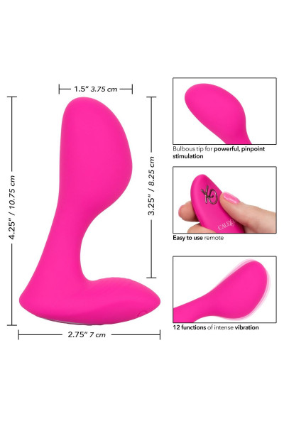 Розовый массажер G-точки Remote G Spot Arouser - 10,75 см. Розовый массажер G-точки Remote G Spot Arouser - 10,75 см.