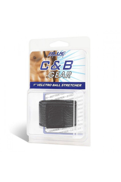 Чёрная утяжка на мошонку 1 Velcro Ball Stretcher Чёрная утяжка на мошонку 1 Velcro Ball Stretcher