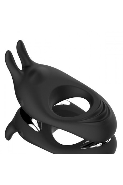 Черное эрекционное кольцо с двумя моторами Zeus Dual Vibe Cock Ring Черное эрекционное кольцо с двумя моторами Zeus Dual Vibe Cock Ring