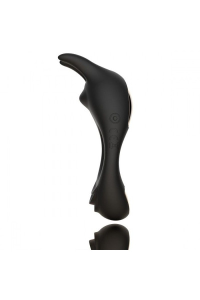 Черное эрекционное кольцо с двумя моторами Zeus Dual Vibe Cock Ring Черное эрекционное кольцо с двумя моторами Zeus Dual Vibe Cock Ring