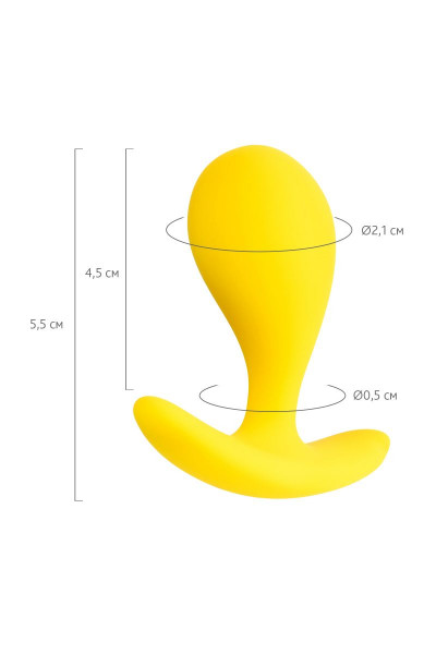 Желтая анальная втулка Blob - 5,5 см. Желтая анальная втулка Blob - 5,5 см.