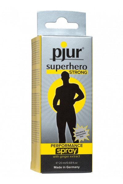 Спрей-пролонгатор длительного действия pjur SUPERHERO Strong Spray - 20 мл. Спрей-пролонгатор длительного действия pjur SUPERHERO Strong Spray - 20 мл.