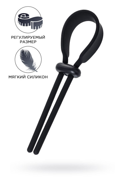 Черное эрекционное лассо на пенис Keb Черное эрекционное лассо на пенис Keb