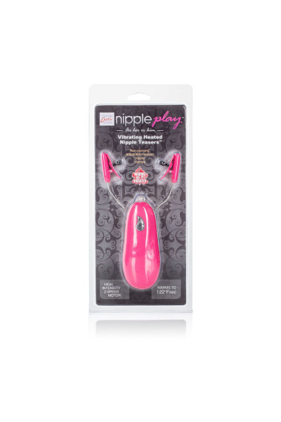 Розовые зажимы на соски с нагревательным эффектом с вибрацией Heated Nipple Teasers Розовые зажимы на соски с нагревательным эффектом с вибрацией Heated Nipple Teasers