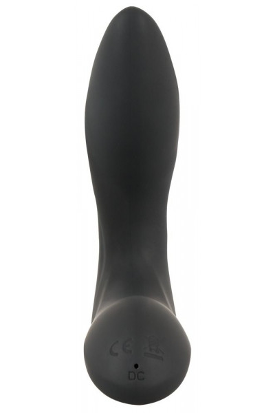 Черная анальная втулка с вибрацией и функцией расширения Inflatable Vibrating Prostate Plug Черная анальная втулка с вибрацией и функцией расширения Inflatable Vibrating Prostate Plug
