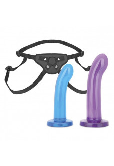 Страпон унисекс Beginners Strap-On с 2 насадками - 15 и 13 см.