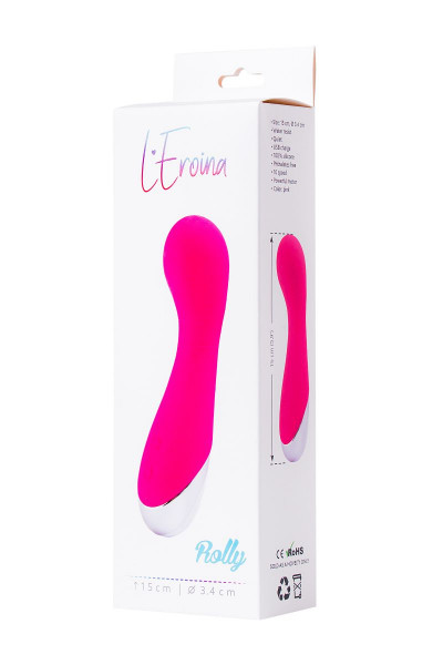 Розовый вибратор L EROINA - 15 см. Розовый вибратор L EROINA - 15 см.