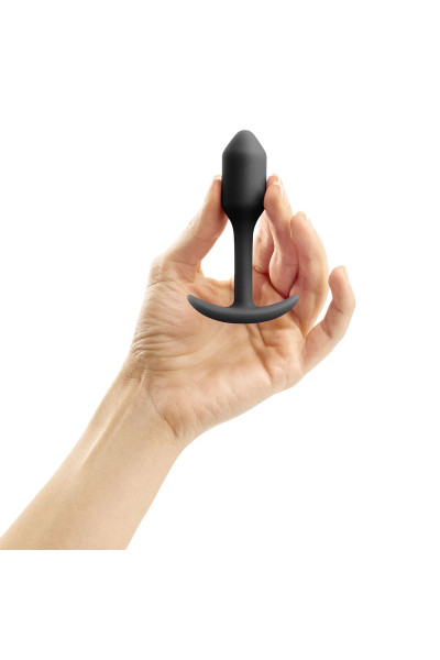Чёрная пробка для ношения B-vibe Snug Plug 1 - 9,4 см. Чёрная пробка для ношения B-vibe Snug Plug 1 - 9,4 см.