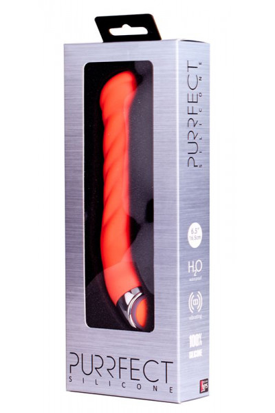 Оранжевый силиконовый G-вибратор PURRFECT SILICONE G-SPOT VIBRATOR - 17,7 см. Оранжевый силиконовый G-вибратор PURRFECT SILICONE G-SPOT VIBRATOR - 17,7 см.