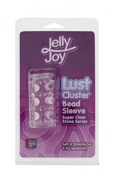 Прозрачная насадка на пенис с шипами и бугорками JELLY JOY LUST CLUSTER CLEAR Прозрачная насадка на пенис с шипами и бугорками JELLY JOY LUST CLUSTER CLEAR
