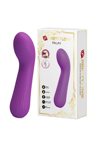 Фиолетовый гнущийся вибратор Faun - 15 см. Фиолетовый гнущийся вибратор Faun - 15 см.