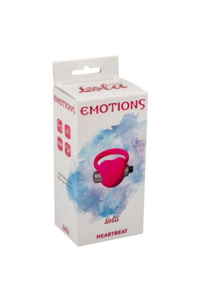 Розовое эрекционное виброколечко Emotions Heartbeat Розовое эрекционное виброколечко Emotions Heartbeat
