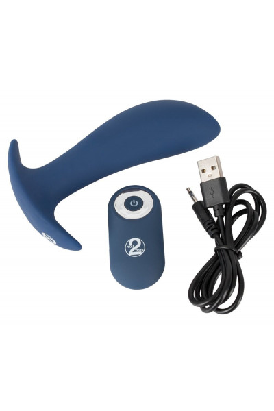 Синяя анальная втулка с вибрацией Vibrating Butt Plug - 12 см. Синяя анальная втулка с вибрацией Vibrating Butt Plug - 12 см.