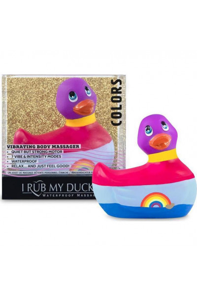 Вибратор-уточка I Rub My Duckie 2.0 Colors с разноцветными полосками Вибратор-уточка I Rub My Duckie 2.0 Colors с разноцветными полосками