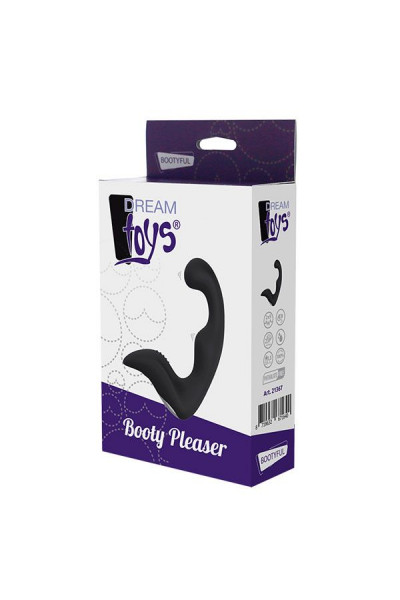 Чёрный перезаряжаемый массажёр простаты BOOTY PLEASER Чёрный перезаряжаемый массажёр простаты BOOTY PLEASER