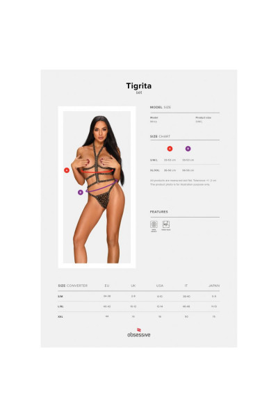Леопардовый комплект Tigrita с открытым декольте Леопардовый комплект Tigrita с открытым декольте