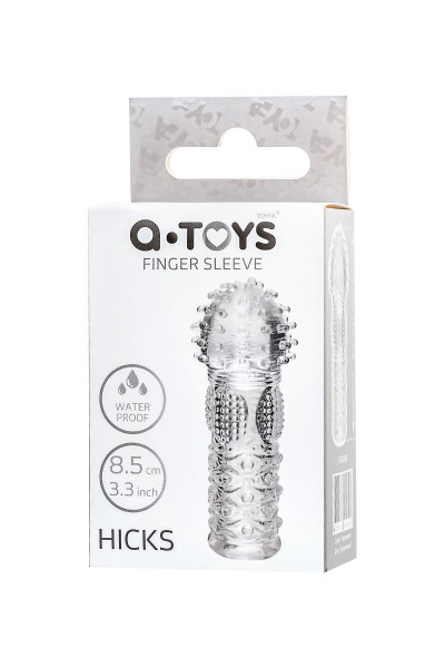 Прозрачная рельефная насадка на палец Hicks - 8,5 см. Прозрачная рельефная насадка на палец Hicks - 8,5 см.