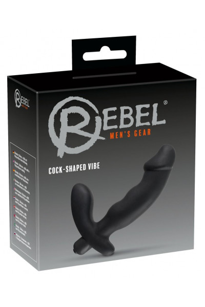 Чёрный анальный вибратор для стимуляции простаты Rebel Чёрный анальный вибратор для стимуляции простаты Rebel