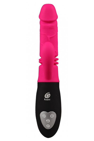 Ярко-розовый вибростимулятор-кролик для зоны G Pink Punch - 28,1 см. Ярко-розовый вибростимулятор-кролик для зоны G Pink Punch - 28,1 см.