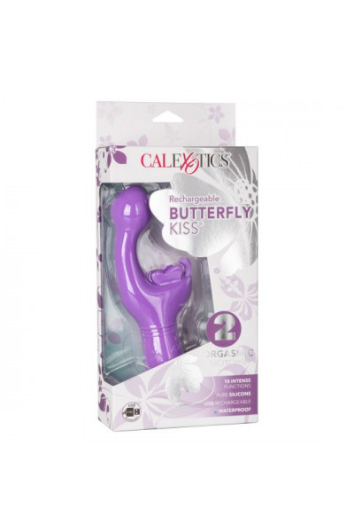 Фиолетовый вибратор-кролик Rechargeable Butterfly Kiss Фиолетовый вибратор-кролик Rechargeable Butterfly Kiss