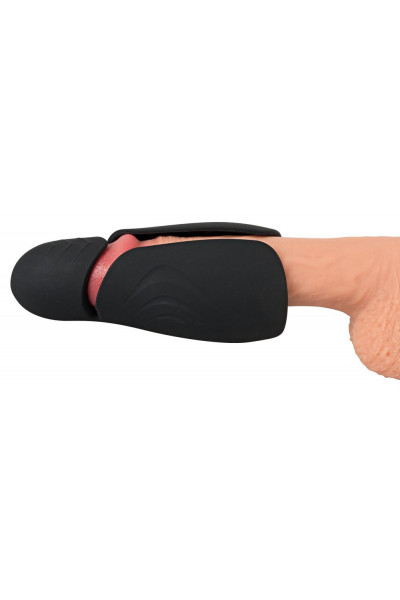 Черный силиконовый вибромастурбатор с нагревом Masturbator with 2 Functions Черный силиконовый вибромастурбатор с нагревом Masturbator with 2 Functions