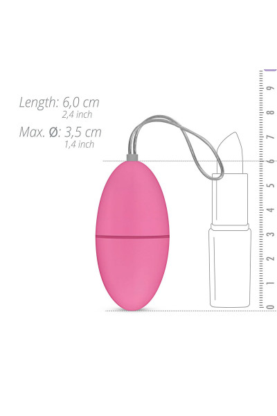 Розовое виброяйцо Vibrating Egg с пультом ДУ Розовое виброяйцо Vibrating Egg с пультом ДУ