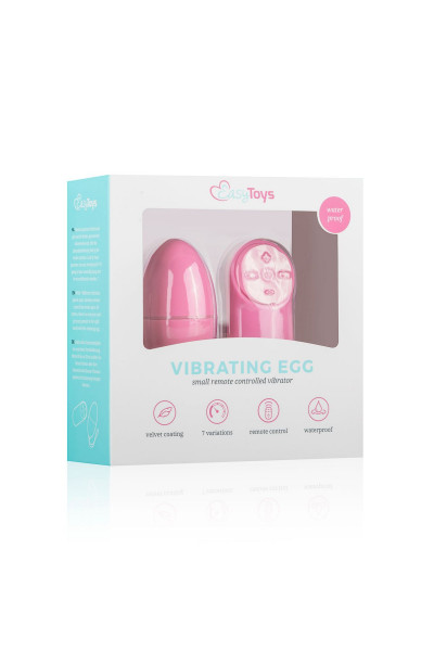 Розовое виброяйцо Vibrating Egg с пультом ДУ Розовое виброяйцо Vibrating Egg с пультом ДУ