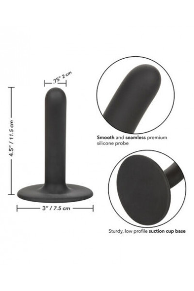 Черный анальный стимулятор Boundless 4.5” Slim Probe - 11,5 см. Черный анальный стимулятор Boundless 4.5” Slim Probe - 11,5 см.